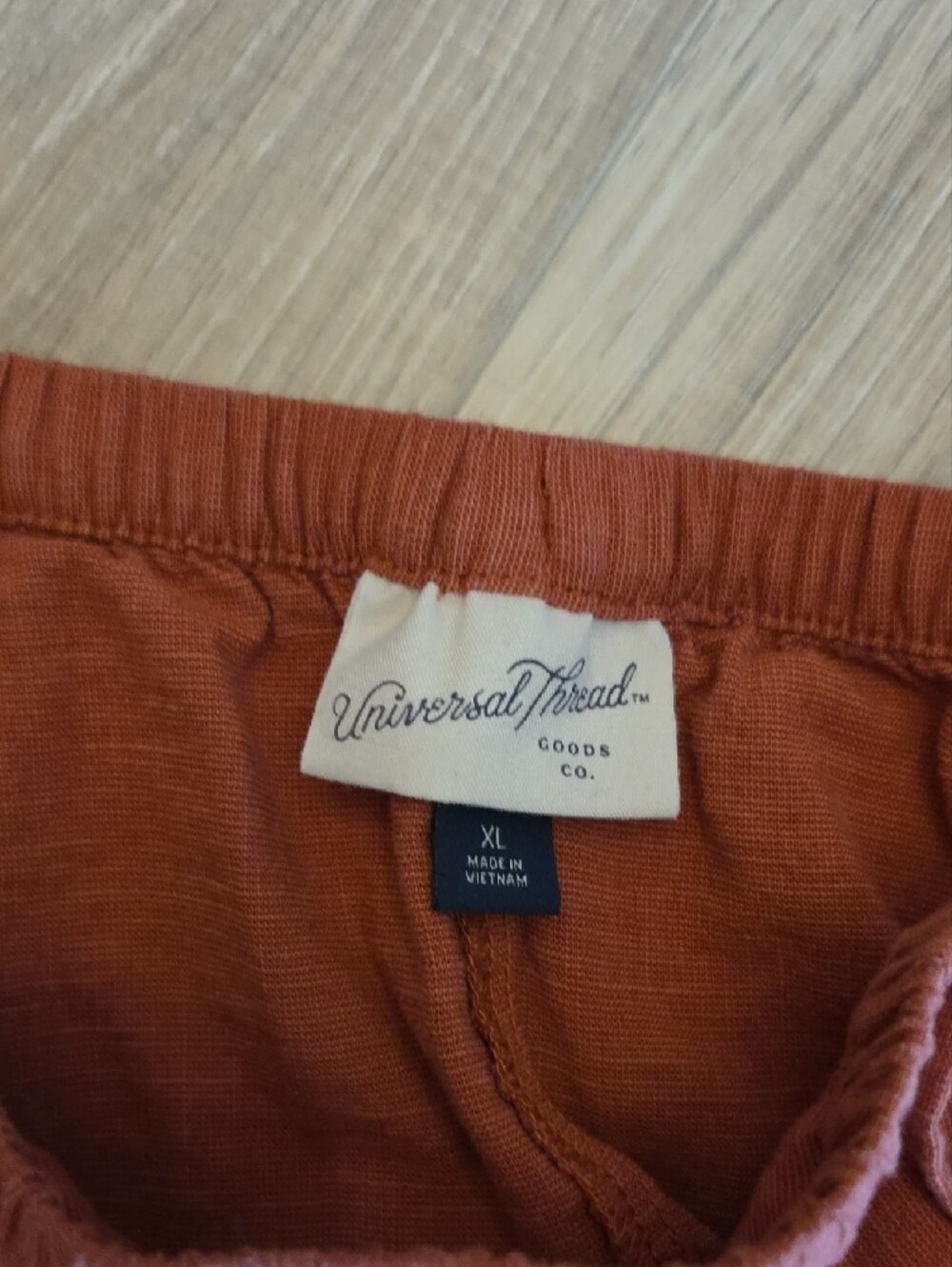 Universal Thread Rust Drawstring Midi Skirt - Picture 2 of 3